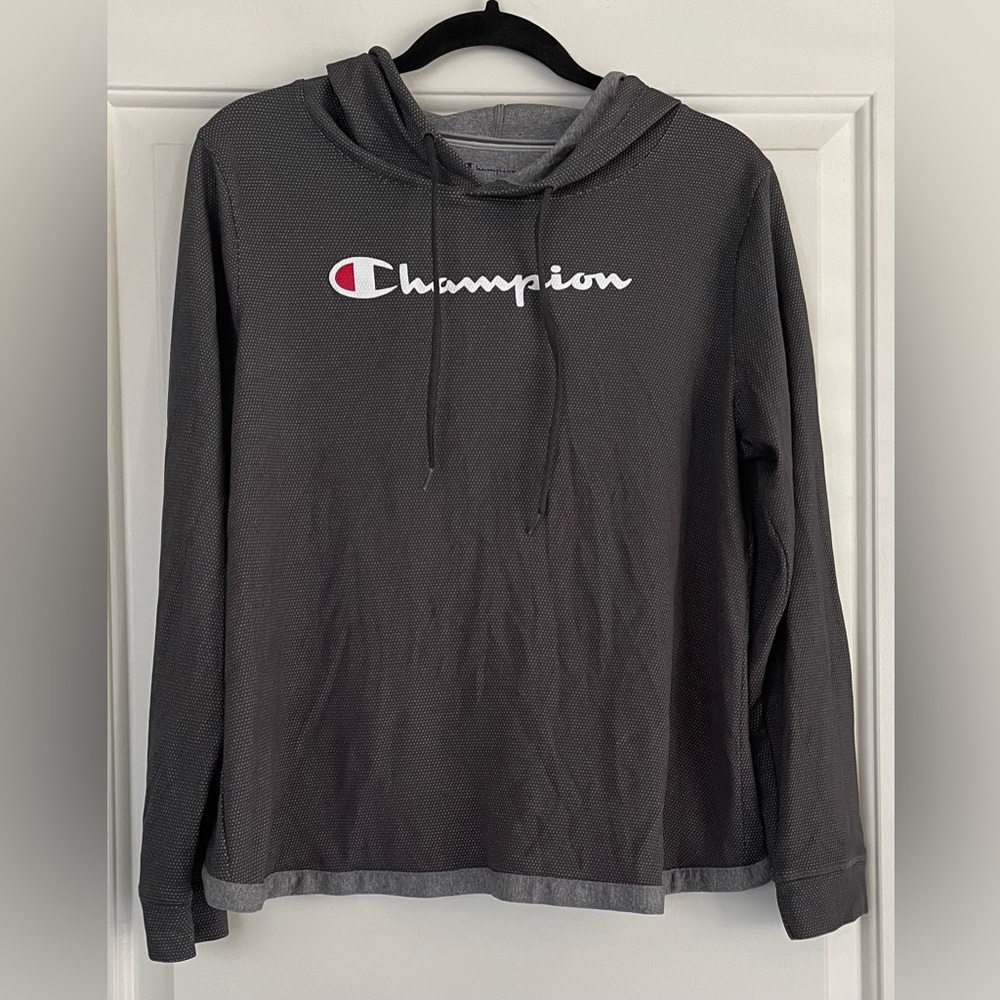 Champion Dark and Light Gray Women’s Hoodie